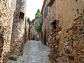 Castelnou (66) : rue étroite du village