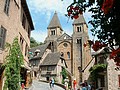 Conques (12) entree de l'abbatiale Sainte-Foy