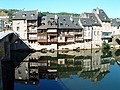 Espalion (12) rive droite du lot, les tanneries