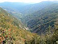 Le Mont Aigoual (30) la vallee de Valleraugue et de la riviere Herault