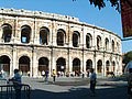 Nimes (30) Exterieur des arenes