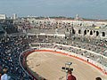 Nimes (30) Interieur des arenes