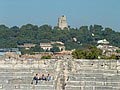 Nimes (30) La Tour Magne, monument romain doninant Nimes