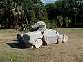 Saint-Cyprien (66) : Parc botanique, scupture