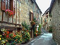 Sainte-Eulalie-d'Olt (12) : ruelle du village